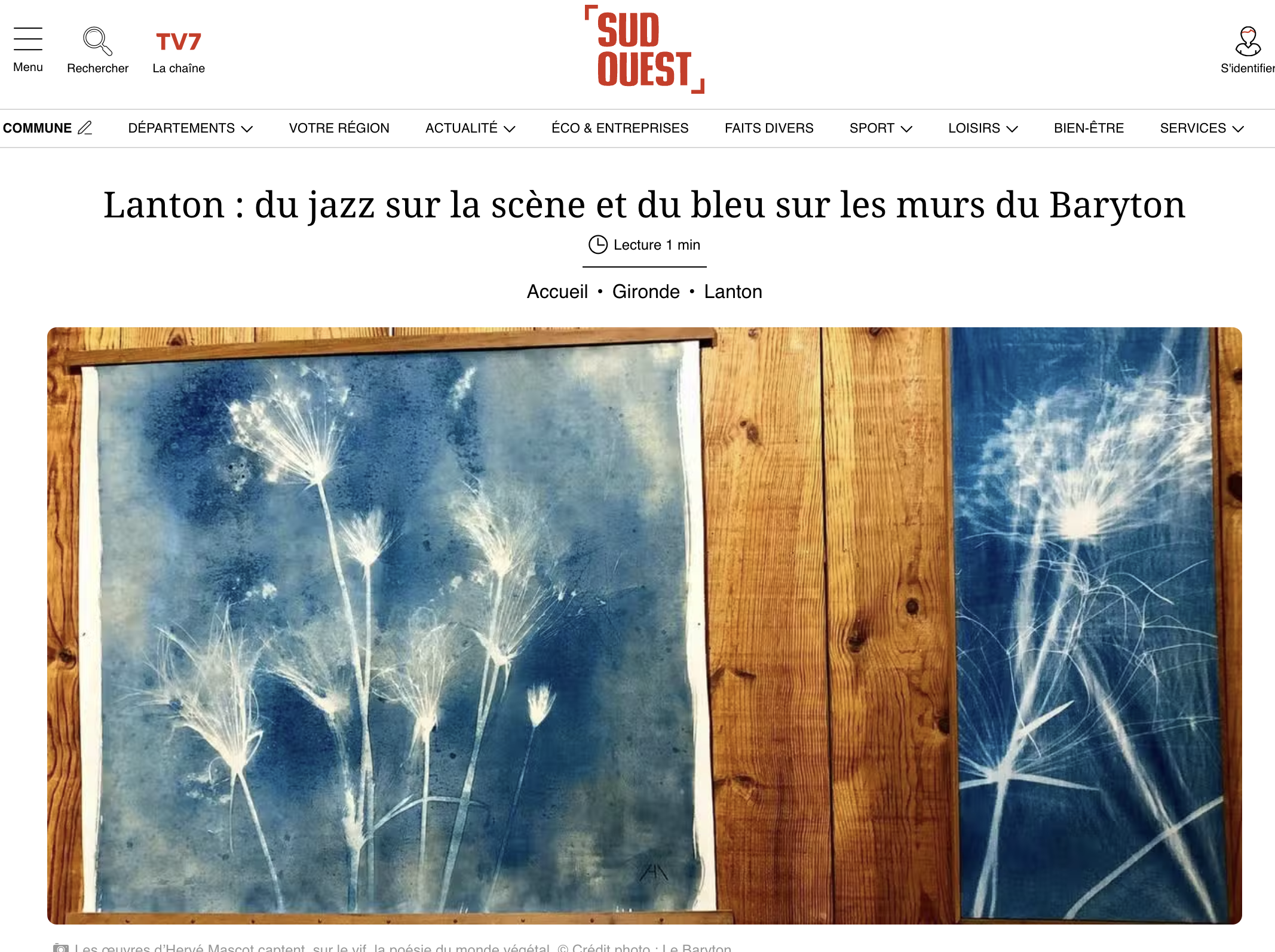 Article de presse Sud Ouest sur MaraKana